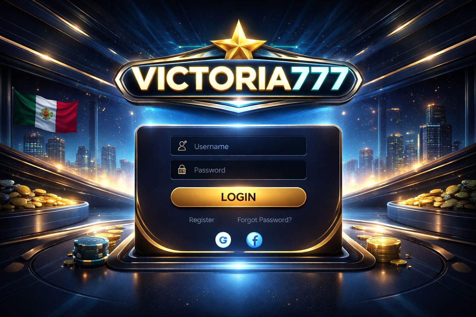 Acceso seguro a la cuenta VICTORIA777 para jugadores en México